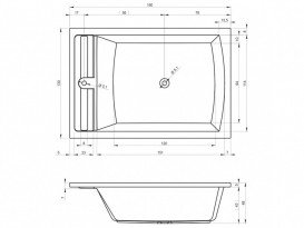 Ванна аэро- и гидромассажная акриловая Riho Anna 190х130 см белый BZ7900564SZ1582