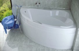 Ванна акрилова Besco Ada 140х90 см правостороння глянсовий білий #WAA-140-NP