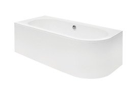 Ванна акрилова Besco Avita 160х75 см лівостороння глянсовий білий #WAV-160-NL