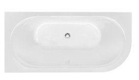 Ванна акрилова Besco Avita A-Line 160х75 см лівостороння глянсовий білий #WAA-160ALS