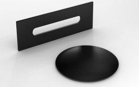 Ванна акрилова Besco Ayla 170х80 см з сифоном клік-клак чорний мат глянсовий білий #WAS-170-ACZ