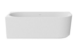 Ванна акриловая Besco Denaya 170х78 см левосторонняя с сифоном клик-клак хром глянцевый белый #WAS-170-DLC