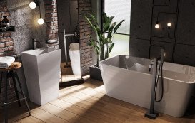 Ванна акриловая Besco Evita 160х80 см с сифоном клик-клак хром глянцевый белый #WAS-160-E