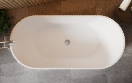 Ванна акриловая Besco Giuliana 170х80 см с сифоном клик-клак хром глянцевый белый #WAS-170-GL