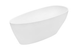 Ванна акриловая Besco Goya 160х70 см с сифоном клик-клак хром глянцевый белый #WMD-160-G