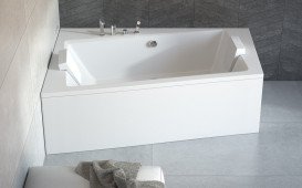 Ванна акриловая Besco Infinity 150х90 см левосторонняя глянцевый белый #WAI-150-NL