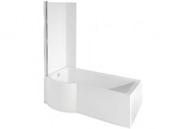 Ванна акрилова Besco Inspiro 160х70 см лівостороння глянсовий білий #WAI-160-NLE