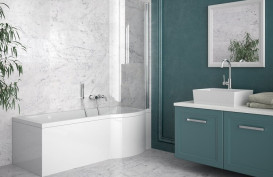 Ванна акрилова Besco Inspiro 160х70 см глянцевий білий #WAI-160-NPR