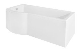 Ванна акриловая Besco Inspiro 170х70 см левосторонняя глянцевый белый #WAI-170-NLE