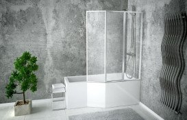 Ванна акрилова Besco Integra 150х75 см правостороння білий глянсовий #WAI-150-PP