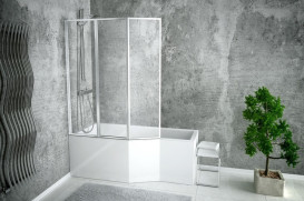 Ванна акрилова Besco Integra 170х75 см лівостороння глянсовий білий #WAI-170-PL