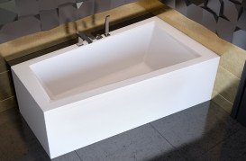 Ванна акрилова Besco Intima 160х90 см правостороння глянсовий білий #WAIT-160-NP