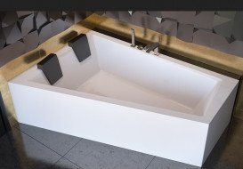 Ванна акрилова Besco Intima Duo 180х125 см лівостороння глянсовий білий #WAID-180-NL