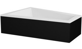 Ванна акрилова Besco Intima Duo 180х125 см лівостороння глянсовий білий #WAID-180-NL