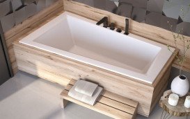 Ванна акрилова Besco Intima Slim 150х85 см лівостороння глянсовий білий #WAIT-150-SL