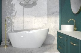 Ванна акриловая Besco Keya 165х70 см с сифоном клик-клак хром глянцевый белый #WMD-165-K