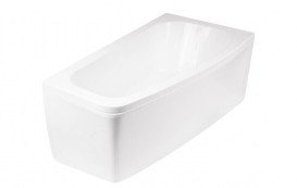 Ванна акриловая Besco Luna 150х80 см правосторонняя глянцевый белый #WAL-150-NP