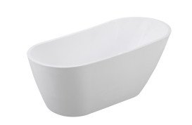 Ванна акрилова Besco Melody 170х80 см із сифоном клік-клак хром глянсовий білий #WAS-170-M