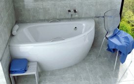 Ванна акриловая Besco Milena 150х70 см левосторонняя глянцевый белый #WAM-150-NL