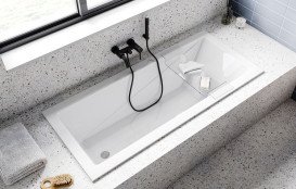 Ванна акриловая Besco Modern Slim 180х80 см глянцевый белый #WAM-180-SL