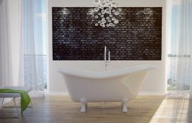 Ванна акриловая Besco Otylia 160х77 см глянцевый белый/белые ножки OT-160-BI-O