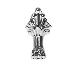 Ванна акриловая Besco Otylia 170х77 см черныйглянцевый/белый глянцевый/ножки хром #WKO-170-BWC