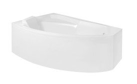 Ванна акриловая Besco Rima 160х100 см левосторонняя глянцевый белый #WAR-160-NL