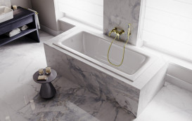 Ванна акрилова Besco Talia Slim 160х75 см білий глянсовий #WAT-160-SL