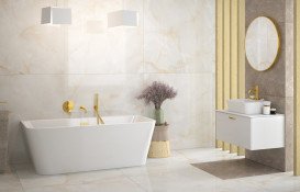 Ванна акрилова Besco Varya 170х80 см із сифоном клік-клак хром глянсовий білий #WAS-170-VR