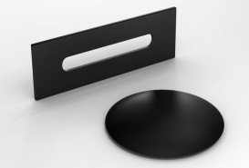 Ванна акриловая Besco Varya 170х80 см с сифоном клик-клак черный мат глянцевый белый #WAS-170-VRC