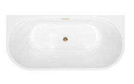 Ванна акриловая Besco Vica New 150х80 см с белым сифоном глянцевый белый #WAS-150VNBI