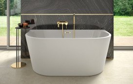 Ванна акриловая Besco Vica New 170х80 см с сифоном клик-клак хром глянцевый белый #WAS-170VN