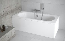 Ванна акрилова Besco Vitae 180х80 см білий глянсовий #WAV-180-PK