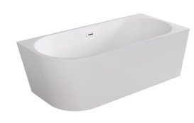 Ванна акриловая Besco Zoya 150х75 см правосторонняя с сифоном клик-клак хром глянцевый белый #WAS-150-ZP