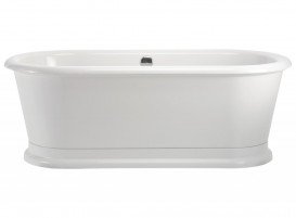 Ванна акриловая Burlington London 180x85 см со сливом-переливом белый E18