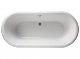 Ванна акриловая Burlington London 180x85 см со сливом-переливом белый E18