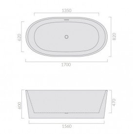 Ванна акриловая Galassia Eden отдельностоящая белый 7239