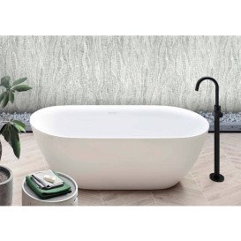 Ванна акриловая Hatria BT 01 170x78 см с инсталляцией белый глянцевый 00Y7AX01