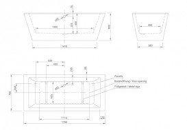 Ванна акриловая Knief Culture 180x80 см отдельностоящая белый 0100-268