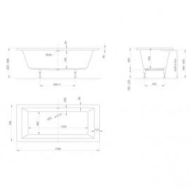 Ванна акрилова Knief Culture Fit 180x80 см білий глянцевий 040006806