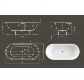 Ванна акриловая Knief Form Fit 190x90 см белый глянцевый 0400087