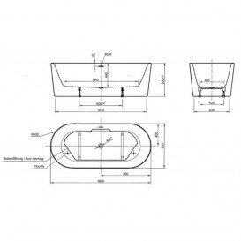 Ванна акриловая Knief Fresh 180x80 см отдельностоящая белый 0100-230-06