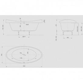 Ванна акриловая Knief Venice Fit 180,5x83,5 см белый глянцевый 0400283+010009106S