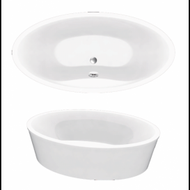 Ванна акриловая Koller Pool Design Plus 194x100 см овальная DESIGNPLUS194X100