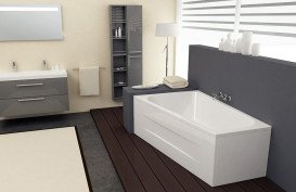 Ванна акриловая Kolpa San Beatrice-D 170х110 см/О правая с массажной системой VITAL+MIKRO и панелью белый 527730