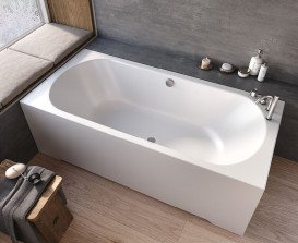 Ванна акрилова Kolpa San Betty 190х90 см/О із системою водного масажу+MIKRO та панеллю білий 513710