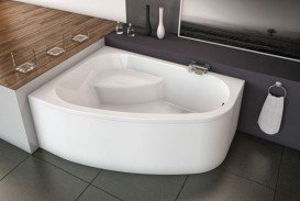 Ванна акриловая Kolpa-san Chad- D 170х120 см ассиметричная угловая правая белый 539575