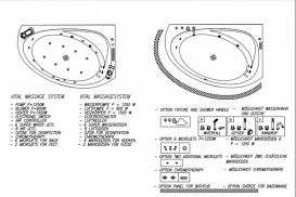 Ванна акрилова Kolpa San Libretto-D 170х110 см/О права з масажною системою VITAL+MIKRO та панеллю білий 927540