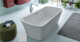 Ванна акриловая Kolpa San Marilyn-FS 180x90 см/MO с системой воздушного массажа отдельно стоящая белый/серый 518050
