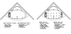Ванна акрилова Kolpa San Royal 130х130 см/О із системою водного масажу та панеллю білий 908510